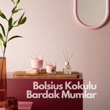 Bolsius Temiz Pamuk Kokulu Bardakta Mum – 80/73 mm, 25 Saat Yanma Süresi
