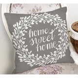 Home Sweet Home Dijital Baskılı Dekoratif Yastık Kırlent Kılıfı