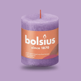 Bolsius Rustik Blok Sütun Mum - Silindir Şeklinde - Canlı Kadife Renkli - 35 Saat Uzun Yanma Süresi - Ev Dekorasyonu - Kokusuz - Doğal Vegan Özler - 6 cm - 8 cm - Herseyben.deAmbiansBlok Mumlar