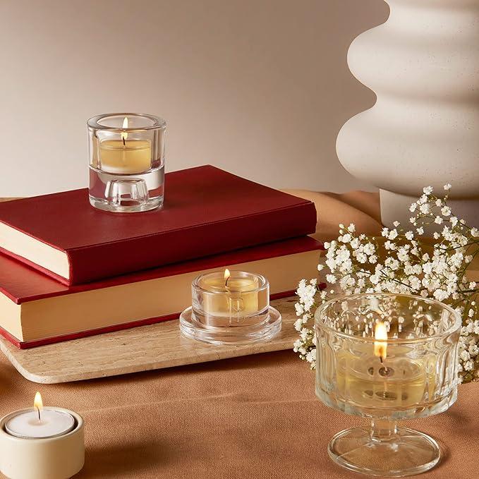 Lavanta Kokulu, Lila Renkli 4 Saat Yanma Süreli Tealight Mum (18'li Paket) - Herseyben.de