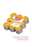 Mango Kokulu, Sarı Renkli 4 Saat Yanma Süreli Tealight Mum (18'li Paket) - Herseyben.deAmbiansbolsius