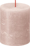 Rustik Blok Mum - Mistik Pembe - 80mm/66mm - 35 Saat Yanma Süresi (4'lü Paket ) - Herseyben.deAmbiansBlok Mumlar