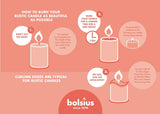 Rustik Blok Mum - Mistik Pembe - 80mm/66mm - 35 Saat Yanma Süresi (4'lü Paket ) - Herseyben.deAmbiansBlok Mumlar