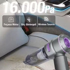 9 Farklı Uçlu Kablosuz Şarjlı Araç İçi Süpürge – Wireless Destekli, Güçlü Emiş, Taşınabilir Pratik Araç Temizleyici