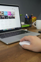 Beyaz Renkli Ergonomik Sessiz Kablosuz Mouse – USB Alıcılı, Ofis ve Oyun İçin Konforlu Bilgisayar Faresi MS6310