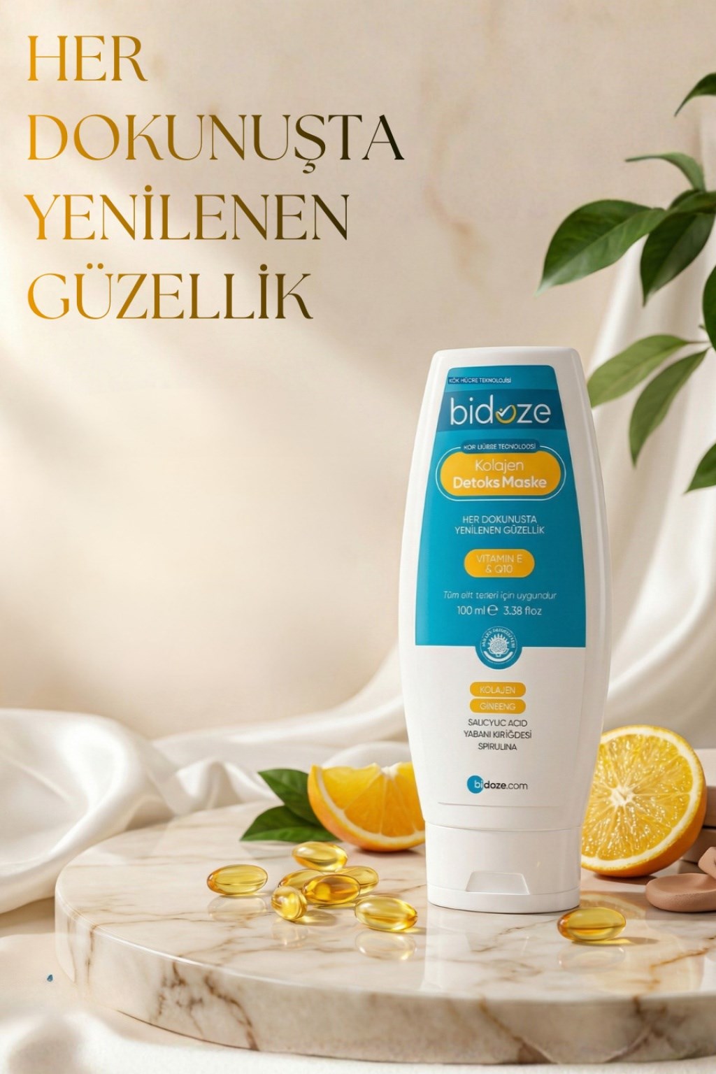 Bidoze Kolajen Detoks Maskesi 100 Ml | Aha Bha Gözenek Sıkılaştırıcı Ve Aydınlatıcı Bakım