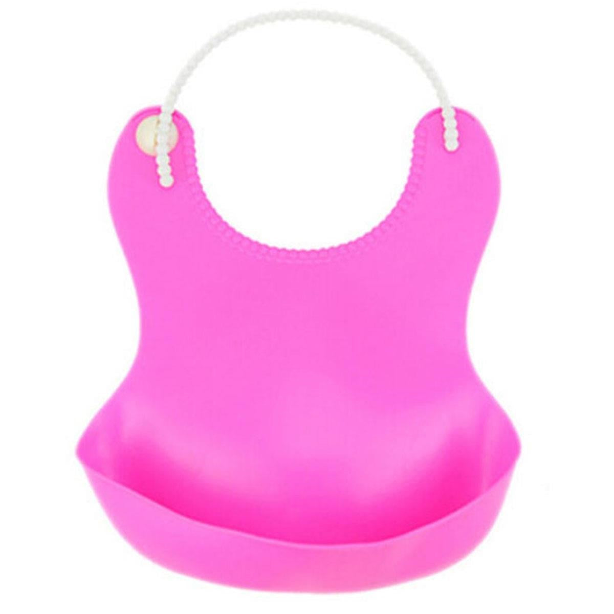 BUFFER Çocuk Bebek Mama Önlüğü Dökülme Engelleyici Bükülebilir Pembe