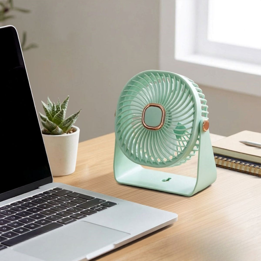 3 Kademeli Masaüstü Fan – Duvara Asılıp Sabitlenebilen Standlı Kaydırmaz Pedli Mini Fan ZB112
