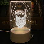BUFFER USB Kablolu Işıklı Kendiliğinden Beyaz Kalemli-Silgili Kreatif 3D Görselleştirme LED Lambası