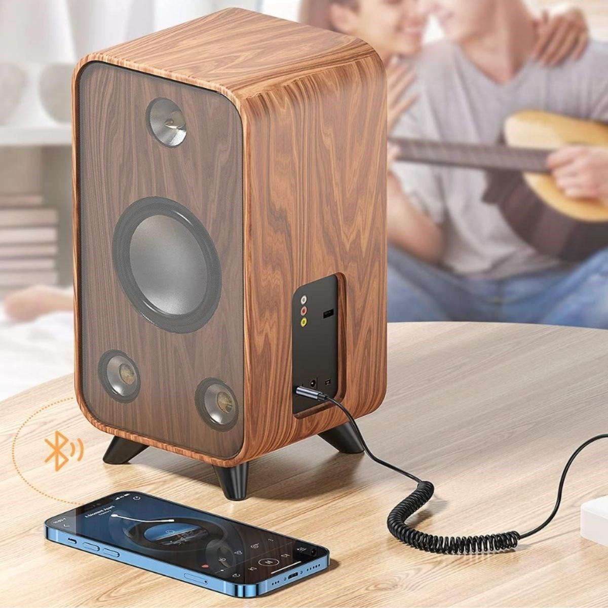 BUFFER Araba için Bluetooth Aux Alıcısı Wireless Araç Kiti