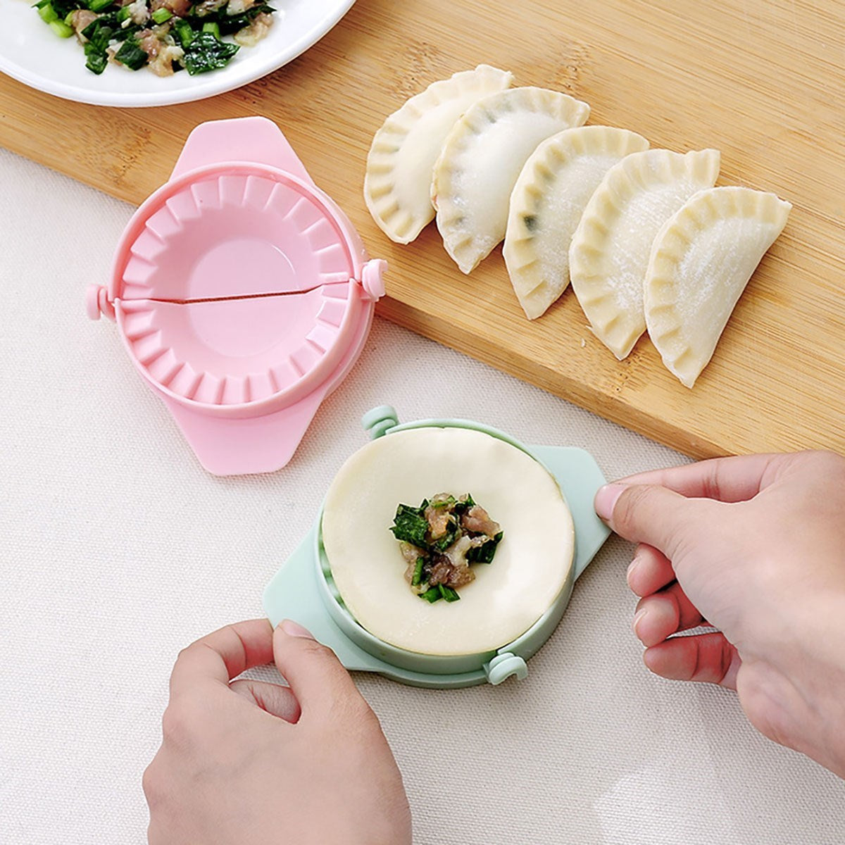 BUFFER 3lü Çiğ börek kurabiye Hamur İşi Ravioli Kesme Kalıbı Aparatı