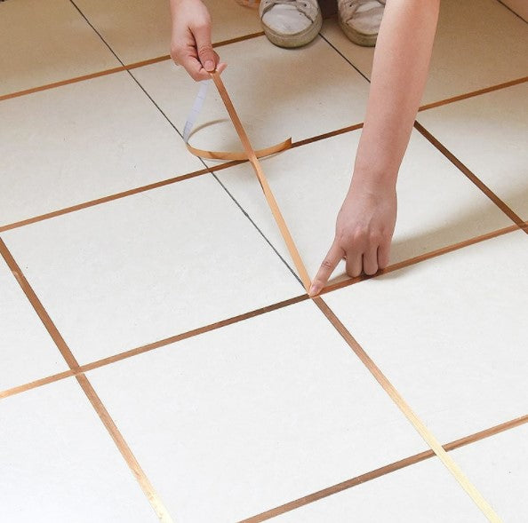1 cm 50 Metre Gold Fayans Arası Şerit Bant — görsel 2