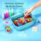 Elf Aqua Gel oyuncak seti 5 jel şişe 6 adet kalıp