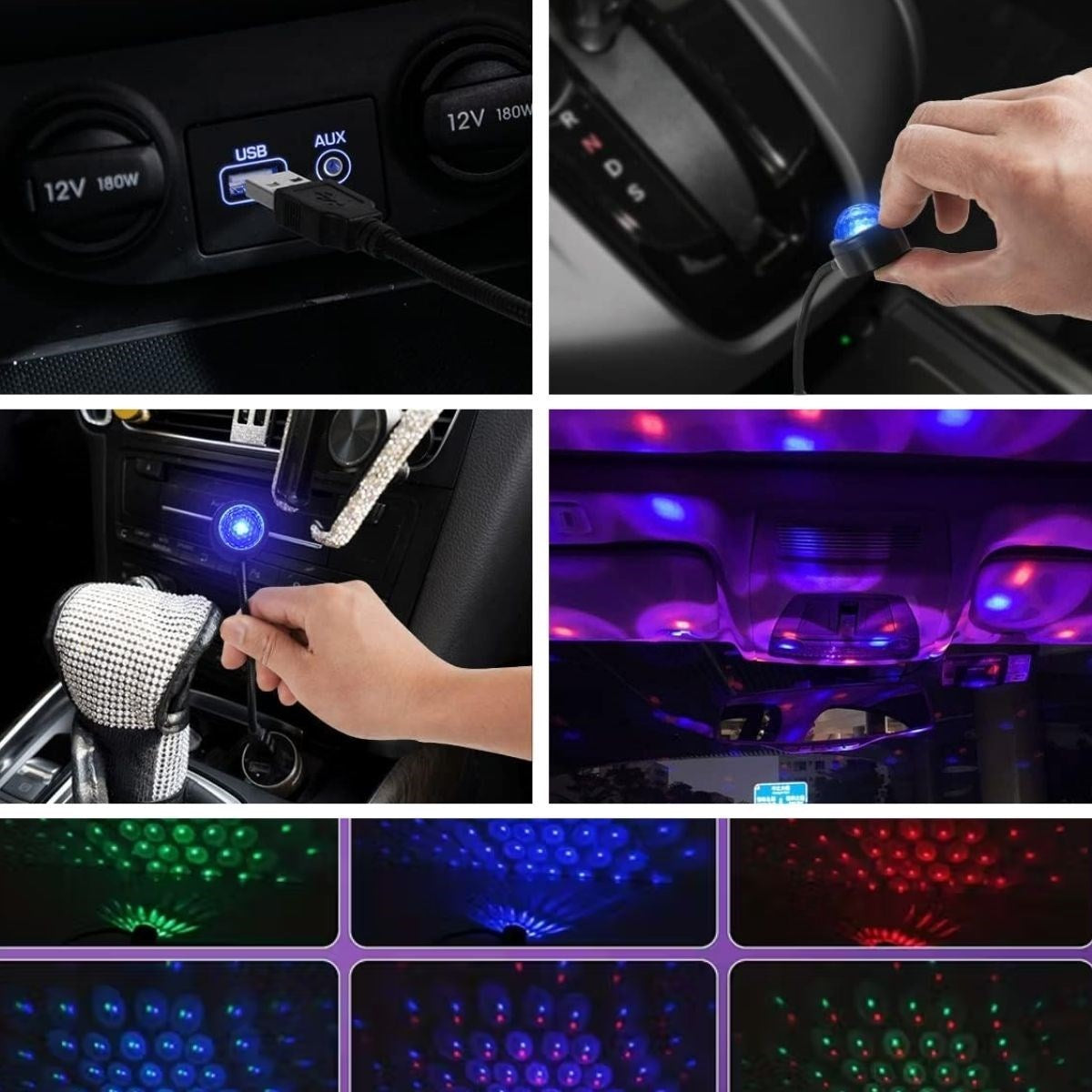 BUFFER USB Sese Duyarlı 8 Farklı Mod Işıklı LED Atmosfer Işığı – Ambiyans Aydınlatması