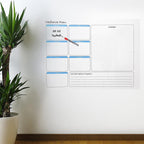 Haftalık Planlayıcı Manyetik Duvar Stickerı Takvim 56 cm x 70 cm