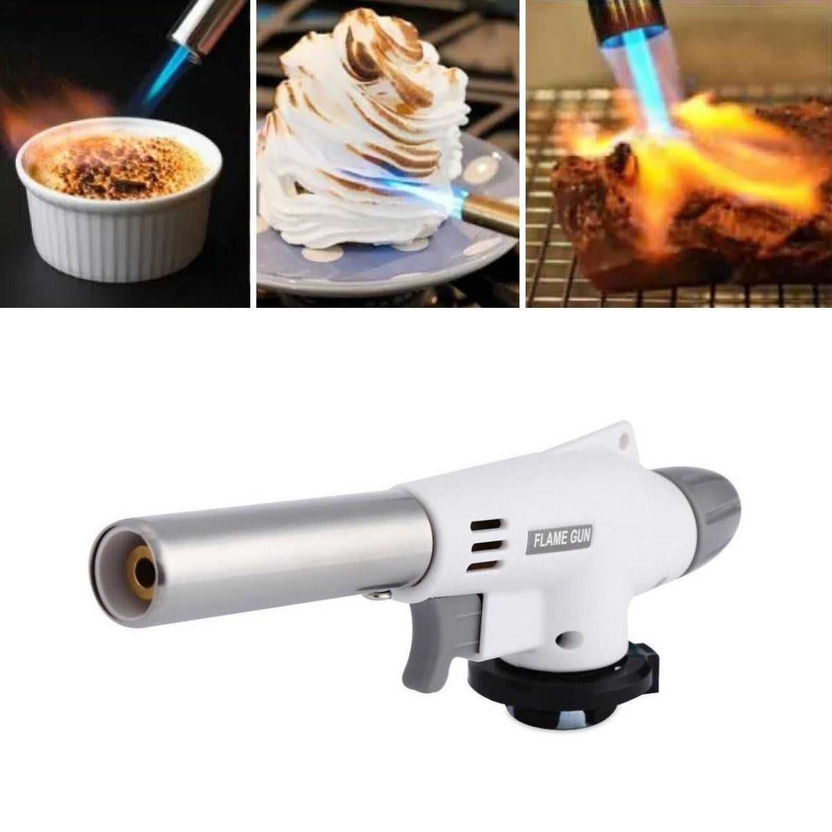 BUFFER  1300°C Çok Amaçlı Gaz Torch Çakmak - Mutfak, Mangal, Lehimleme Pürmüz Alev Tabancası