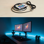 2 Metre Kumandalı USB LED Şerit Işık – Renk Ayarlı Dekoratif Ortam ve Ambiyans Aydınlatması