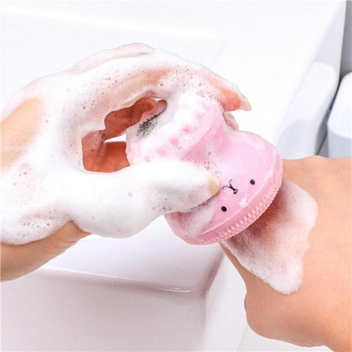 Peeling Etkili Mini El Yüz Cilt Temizleme Fırçası Silikon Temizlenmesi Kolay Siyah Nokta Gi