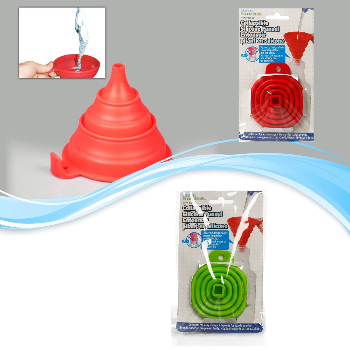 BUFFER Silicone Folding Funnel Katlanır Huni