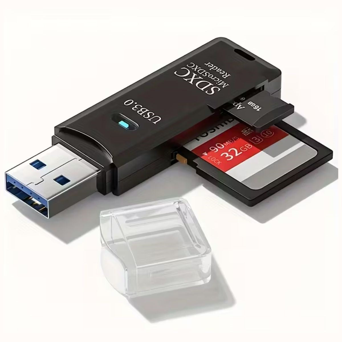 BUFFER 2in1 Usb 3.0 Micro Sd Hafıza Kartı - Tf Kart Okuyucu Hub Adaptör Veri Aktarıcı