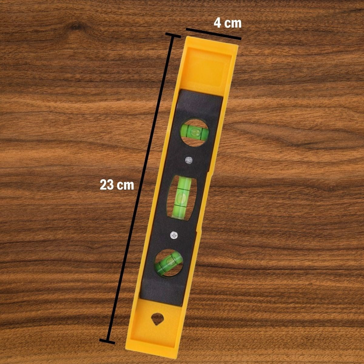 23 cm Uzunluğunda Mini Mıknatıslı Su Terazisi