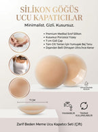 Silikon Göğüs Ucu Kapatıcı Gizleyici Bant Aparat Nipple Pad