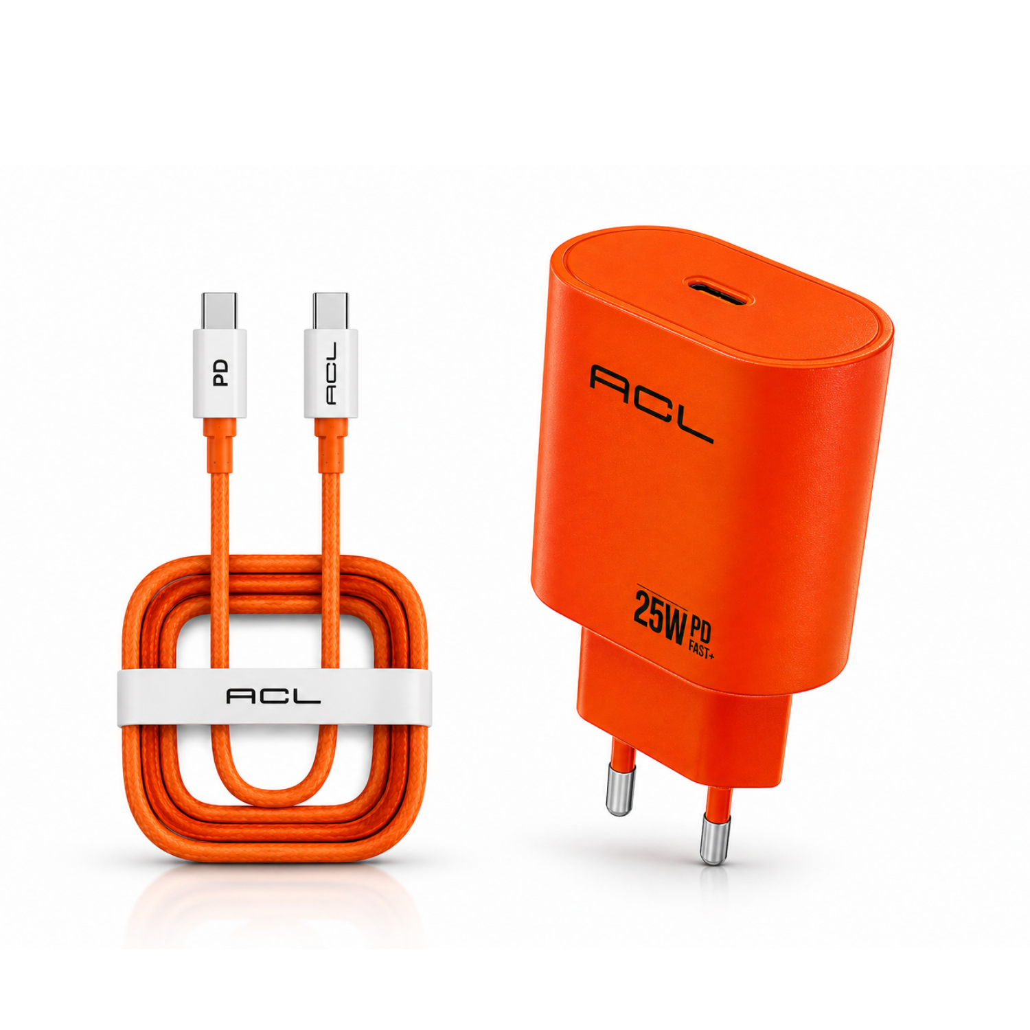 25W PD Hızlı Şarj Adaptörü + 1M USB-C Kablo | Type-C Duvar Şarj Aleti | iOS & Android Uyumlu