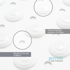 Purish | Kaymaz Banyo Paspası | Beyaz | 69,5x36cm – Dikdörtgen Duş Matı, Küvet Paspası | Güçlü Vantuzlu, Su Tahliyeli, Masaj, Fırçalı | Makinede Yıkanabilir | Kaydırmaz Zemin Matı (Copy) - Herseyben.de