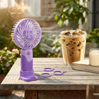 3 Kademeli Masaüstü ve El Fanı – Telefon Tutuculu, 3 Farklı Değiştirilebilir Halka Tasarımlı Mini Fan MZL37A