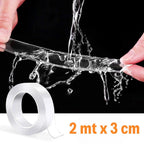 Ultra Güçlü Çift Taraflı 2 mt x 3 cm x 1 mm Nano Bant