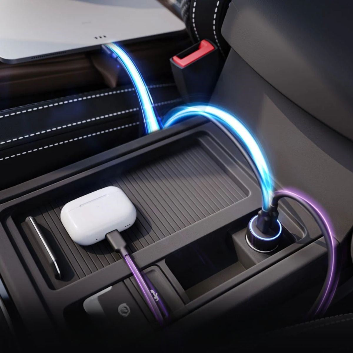 BUFFER Araç İçi Çakmaklığa TakılanType-C ve USB Girişli 2 Portlu Hızlı Şarj Adaptörü