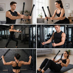 2'li Battle Rope Titreşimli Egzersiz Çubuğu, Yaylı Dalga Mekanizmalı Kol, Omuz, Göğüs, Sırt ve Core Antrenman Aleti