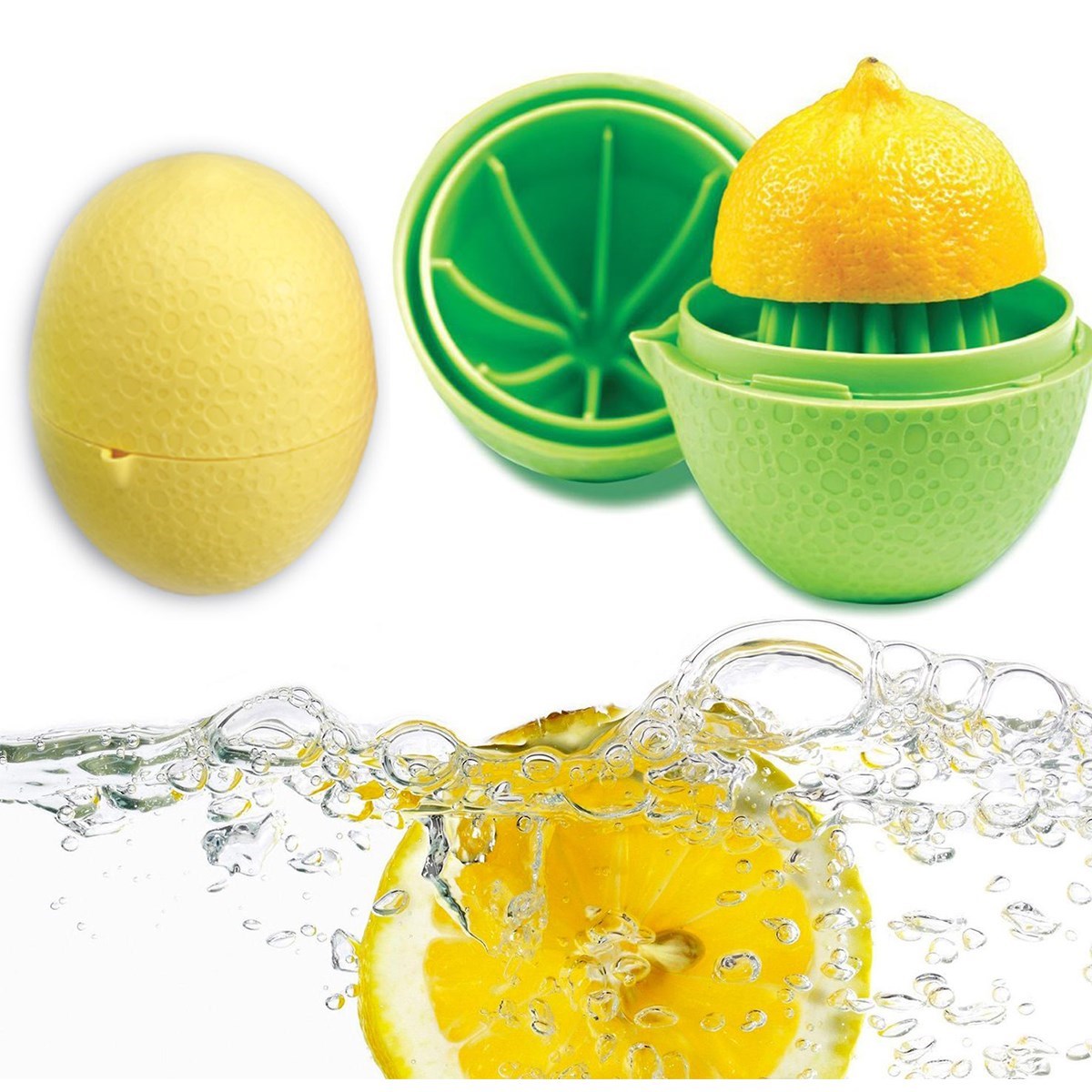 BUFFER Hazneli Kapaklı Hijyenik Pratik Kolay Limon Sıkacağı Aparatı
