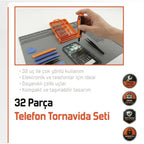 32 Parça Telefon Tamir Mini Tornavida Seti — görsel 5