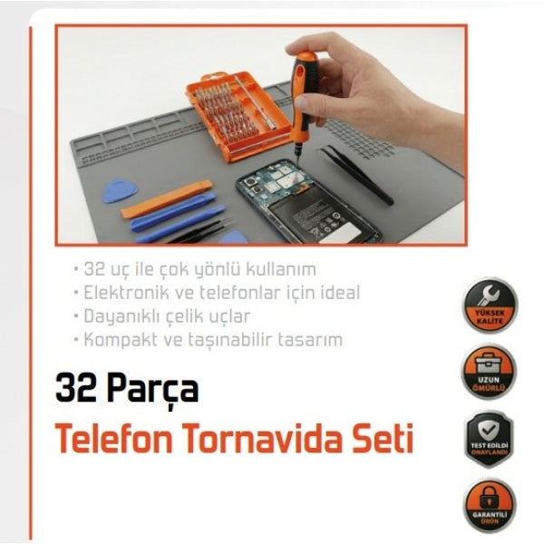32 Parça Telefon Tamir Mini Tornavida Seti — görsel 5