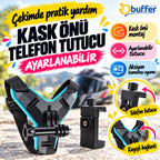 Motorsiklet Kask Önü Takılan Telefon Tutucu Aksiyon Kamerası Takılabilen Aparat
