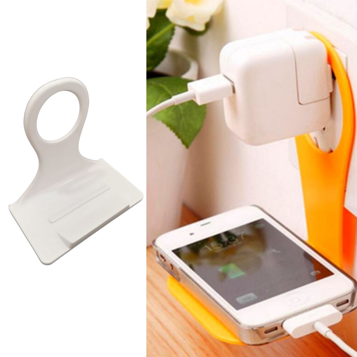 BUFFER Universal Mobil Şarj Priz Askısı ve Telefon Tablet  Tutucu Stand