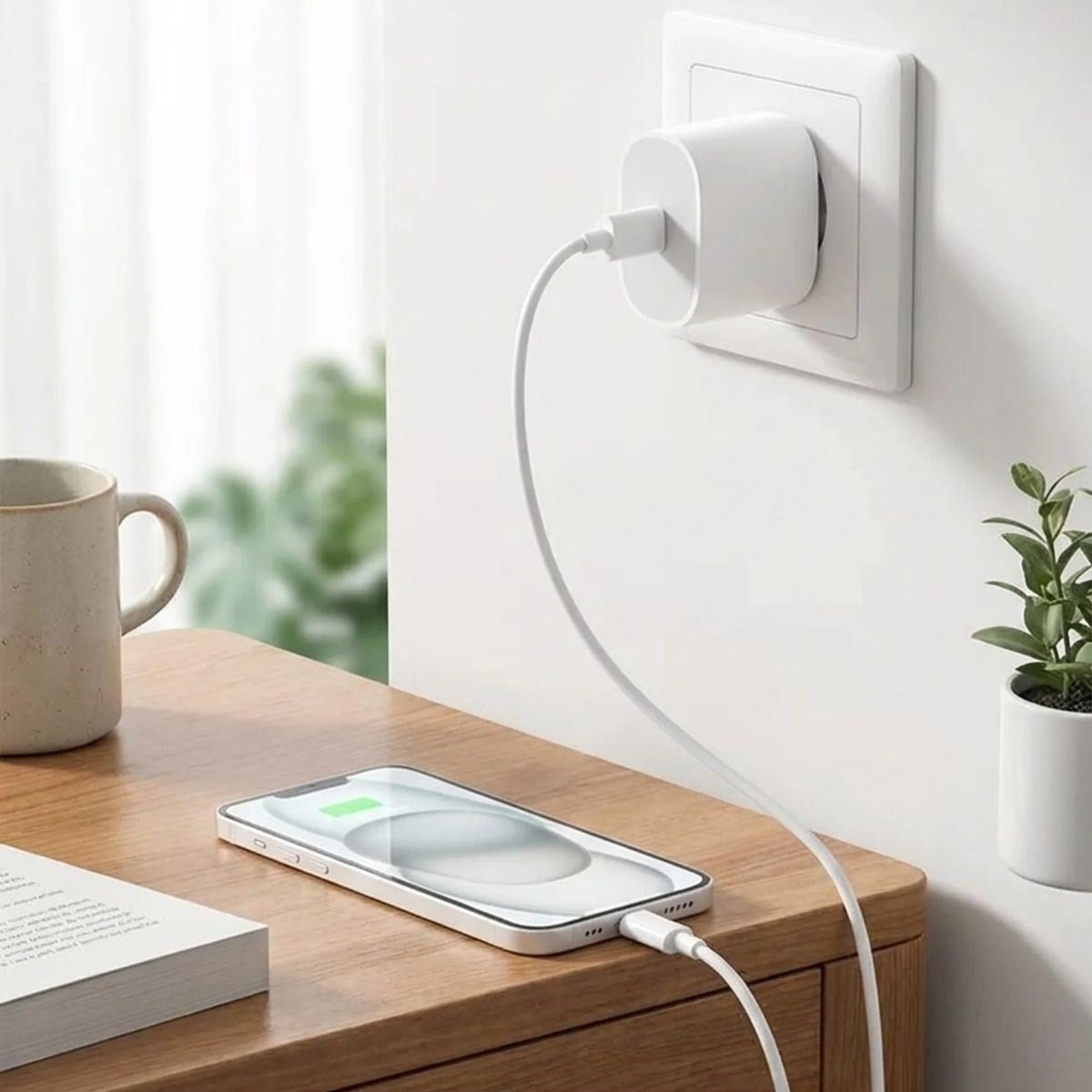 BUFFER 20W Hızlı Şarj Adaptörü USB-C to Lightning Kablolu – PD Destekli Süper Hızlı Şarj Cihazı