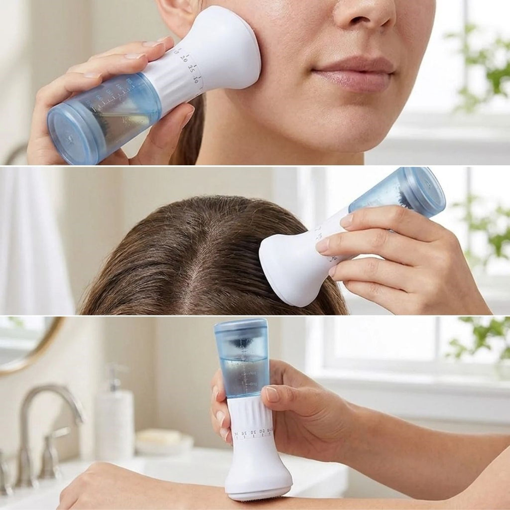 BUFFER 140 İğneli Serum Hazneli Dermaroller – 0-3 mm Ayarlı Dermaroller Mikro İğneli Saç, Cilt ve Vücut Bakım Aparatı