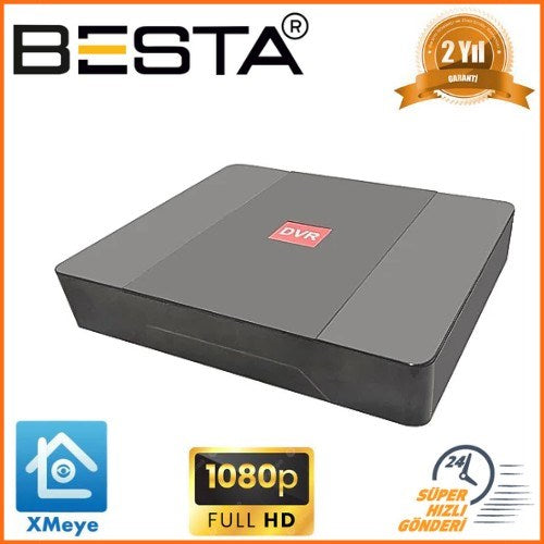 4 Kanal 1080N Tek Sesli Hibrit DVR Kayıt Cihazı KD-204