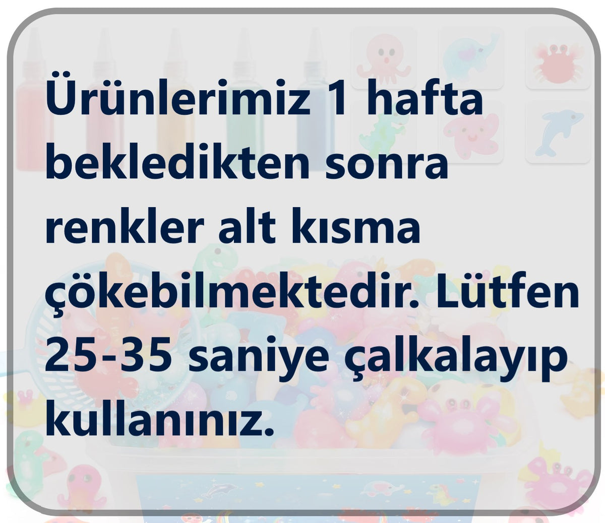 Elf Aqua Gel sihirli su oyuncak seti 5 jel şişe 6 adet kalıp