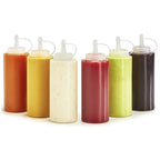 BUFFER Şeffaf Kapaklı Sızdırmaz Yağlık Sosluk Şişesi Plastik Yağdanlık 400 ml AP-9028