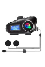 Q58 Motorsikletler İçin Fener Özellikli SD Kart Bölümlü LCD Ekranlı Kablosuz Bluetooth Kulaklıklı – Suya Dayanıklı Kask Kulaklığı