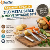 3’lü Metal Sebze Meyve Soyacak Seti, Patates ve Havuç Soyucu Mutfak Aparatları