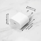 20W USB-C Hızlı Şarj Adaptörü – Power Delivery (PD) Destekli Güç Adaptörü, Güvenli Şarj Başlığı