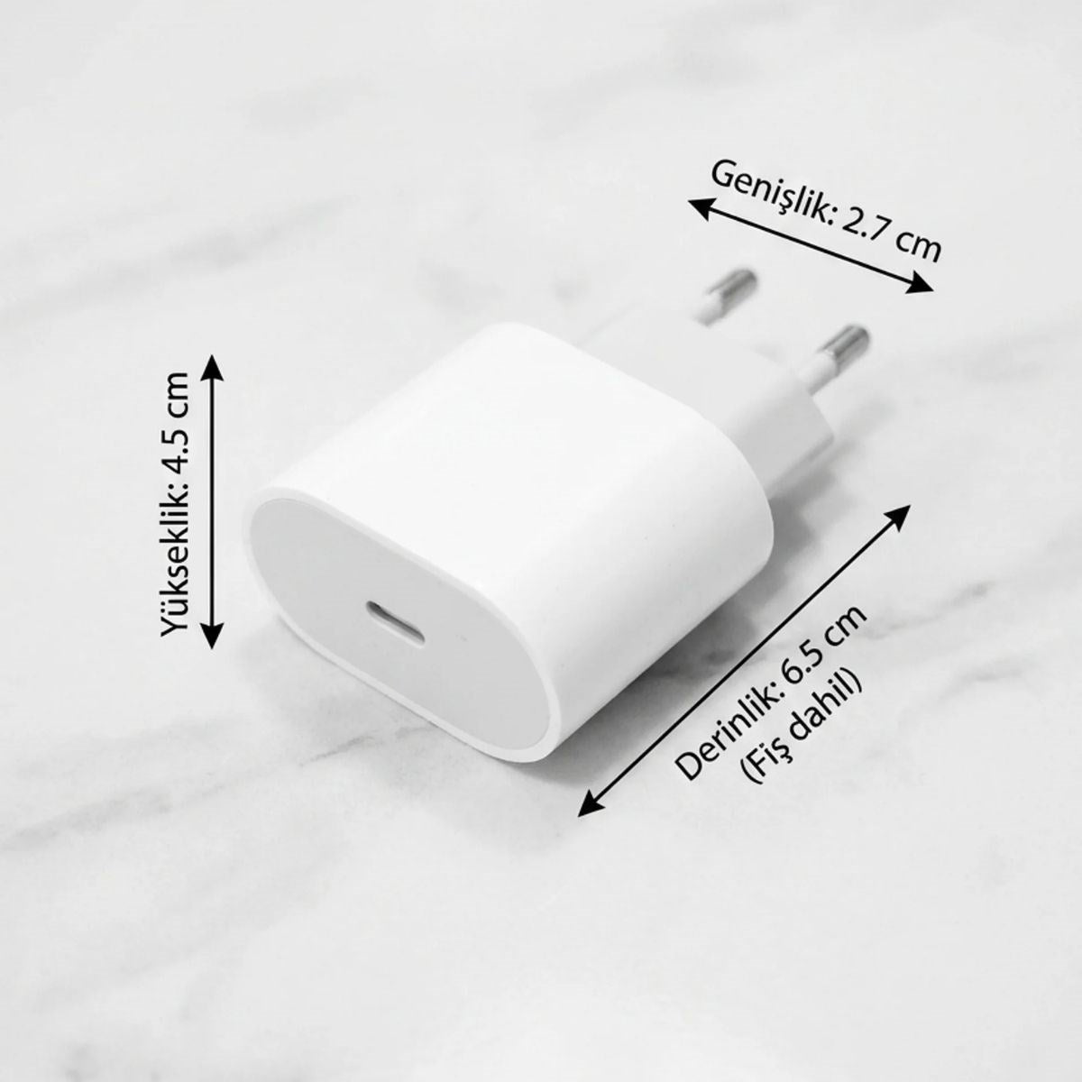 BUFFER 20W USB-C Hızlı Şarj Adaptörü – Power Delivery (PD) Destekli Güç Adaptörü, Güvenli Şarj Başlığı