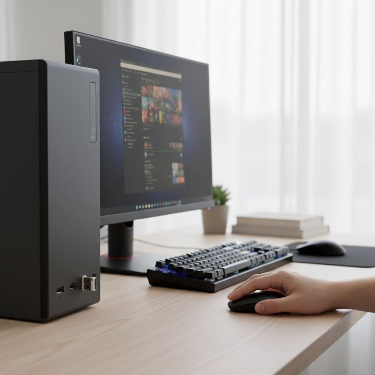 BUFFER Siyah Renkli Ergonomik Sessiz Kablosuz Mouse – USB Alıcılı, Ofis ve Oyun İçin Konforlu Bilgisayar Faresi MS6310