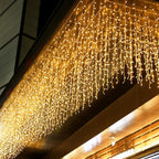 4 Metre 16 Saçak LED - Dekoratif Şeffaf Kablolu Aydınlatma