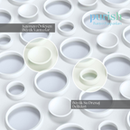 Purish | Kaymaz Banyo Paspası | Beyaz| 36x66 cm – Dikdörtgen Duş Matı, Küvet Paspası | Güçlü Vantuzlu, Su Tahliyeli, Yumuşak