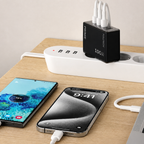 100W GaN Hızlı Şarj Adaptörü – 3x USB-C + 1x USB-A Çoklu Port, Laptop Telefon Tablet Uyumlu Güçlü Şarj Cihazı